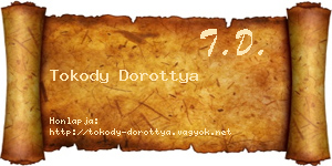 Tokody Dorottya névjegykártya